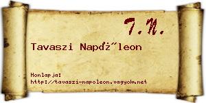 Tavaszi Napóleon névjegykártya
